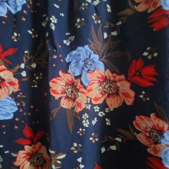 Unique Spectrum Tops Blouse Floral,crochet, 1X,Rayón,20 Inch Of Armp To Armp - Picture 10 of 10